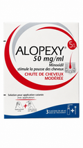 ALOPEXY 5% Minoxidil 3 bottles × 60ml (FRANCE)