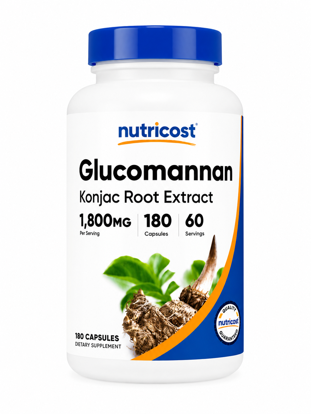 Glucomannan 1800mg (180 Capsules)