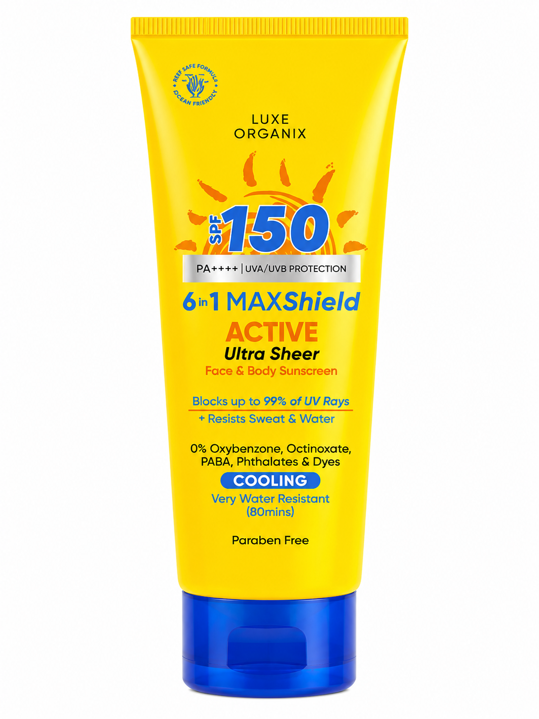Luxe Organix SPF150 6in1 MAX Shield, Face and Body (Thailand)