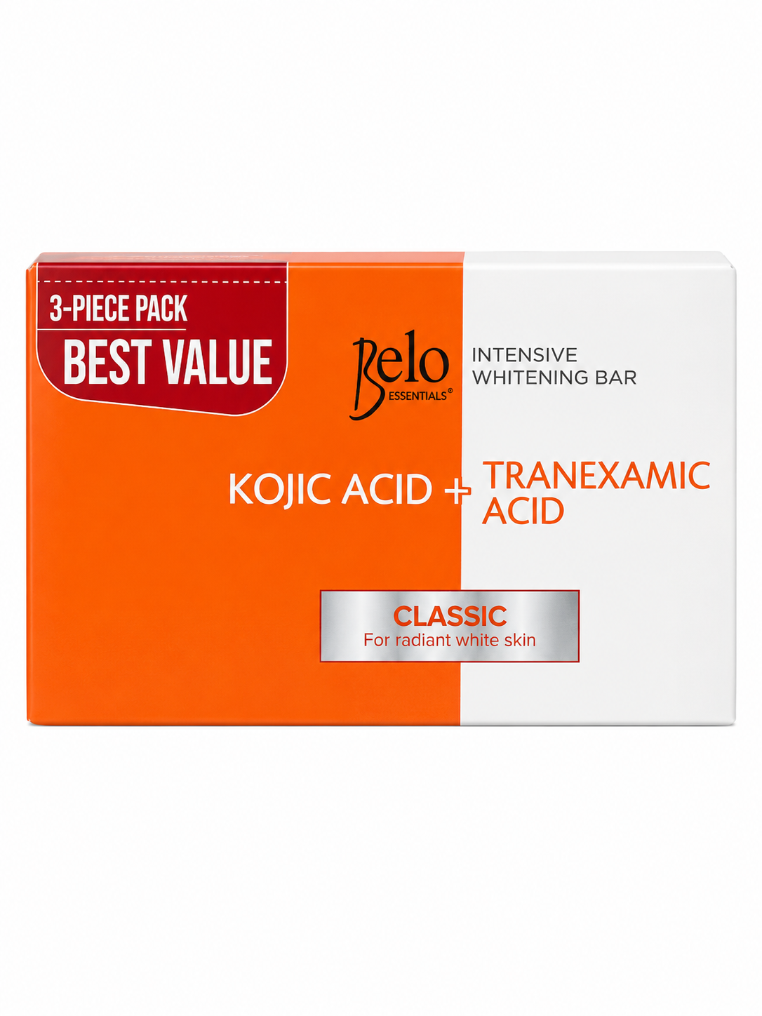 Belo Essentials Kojic Acid + Tranexamic Acid Intensive Whitening Bar (3-Piece Pack) (Philippines)