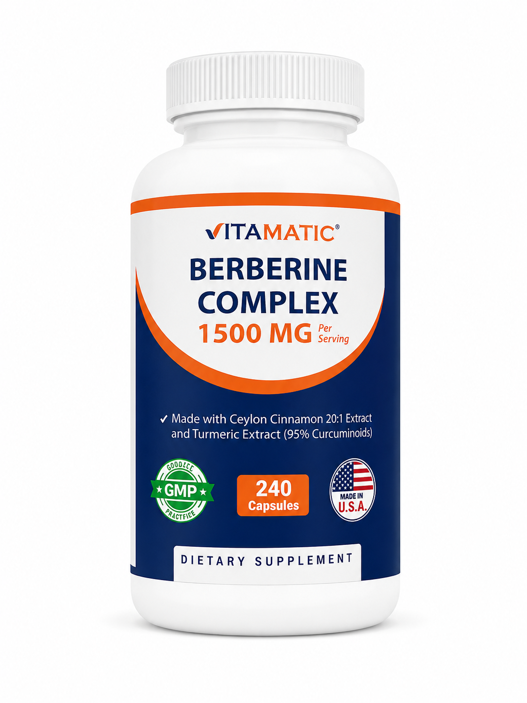Berberine Complex (1500mg) 240 Capsules