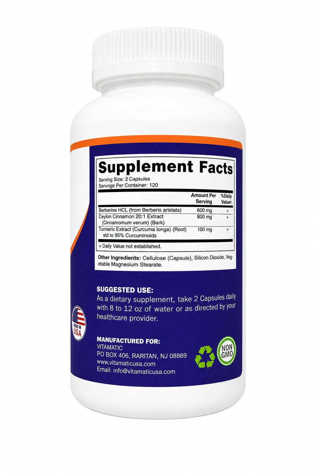 Berberine Complex (1500mg) 240 Capsules