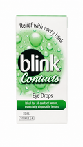 Blink Contacts Eye Drops (10ml) contact lens lubricant for dry eyes