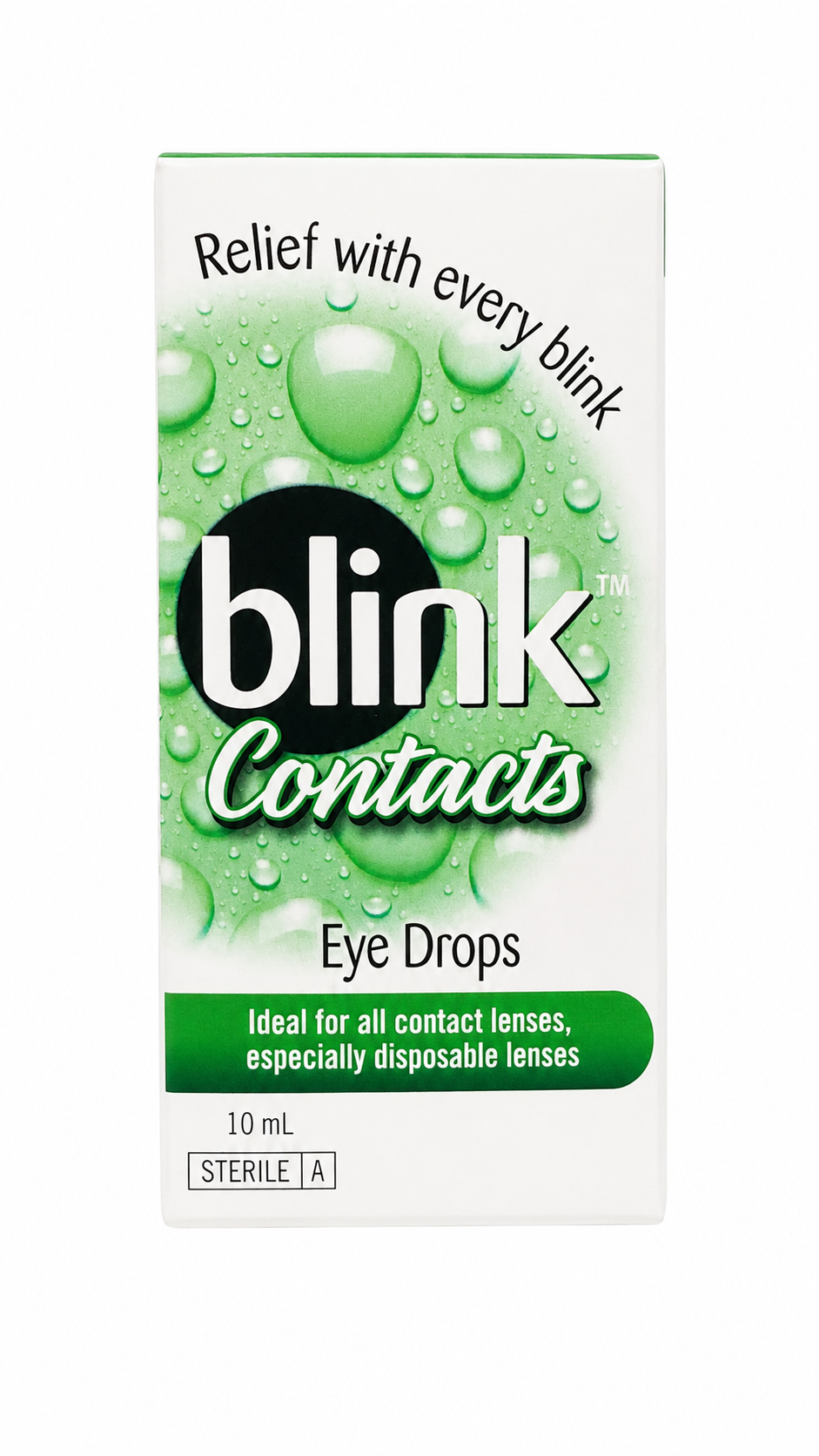 Blink Contacts Eye Drops (10ml) contact lens lubricant for dry eyes
