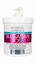 Advanced Clinicals Bulgarian Rose Anti-Aging Rescue Cream (454g / 16 oz) (USA)