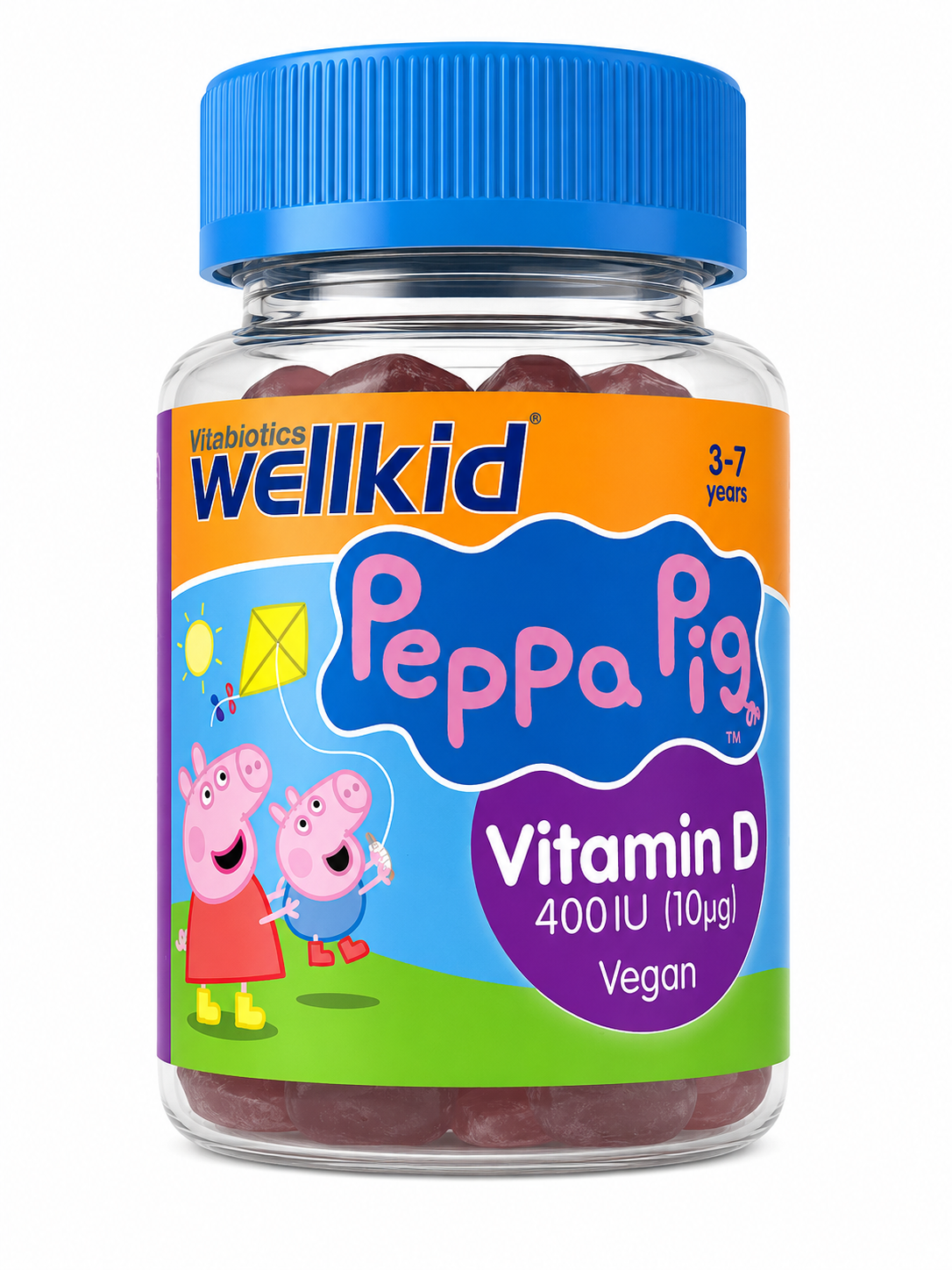 Kids Vitamin D 400 iu (30 Strawberry Flavored Vegan Gummies)