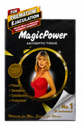MagicPower Antiseptic Tissue – Delay Wipes for Men (For premature ejaculation) (INDONESIA)