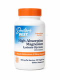 Magnesium Lysinate Glycinate, High Absorption  (120 Veggie Capsules)