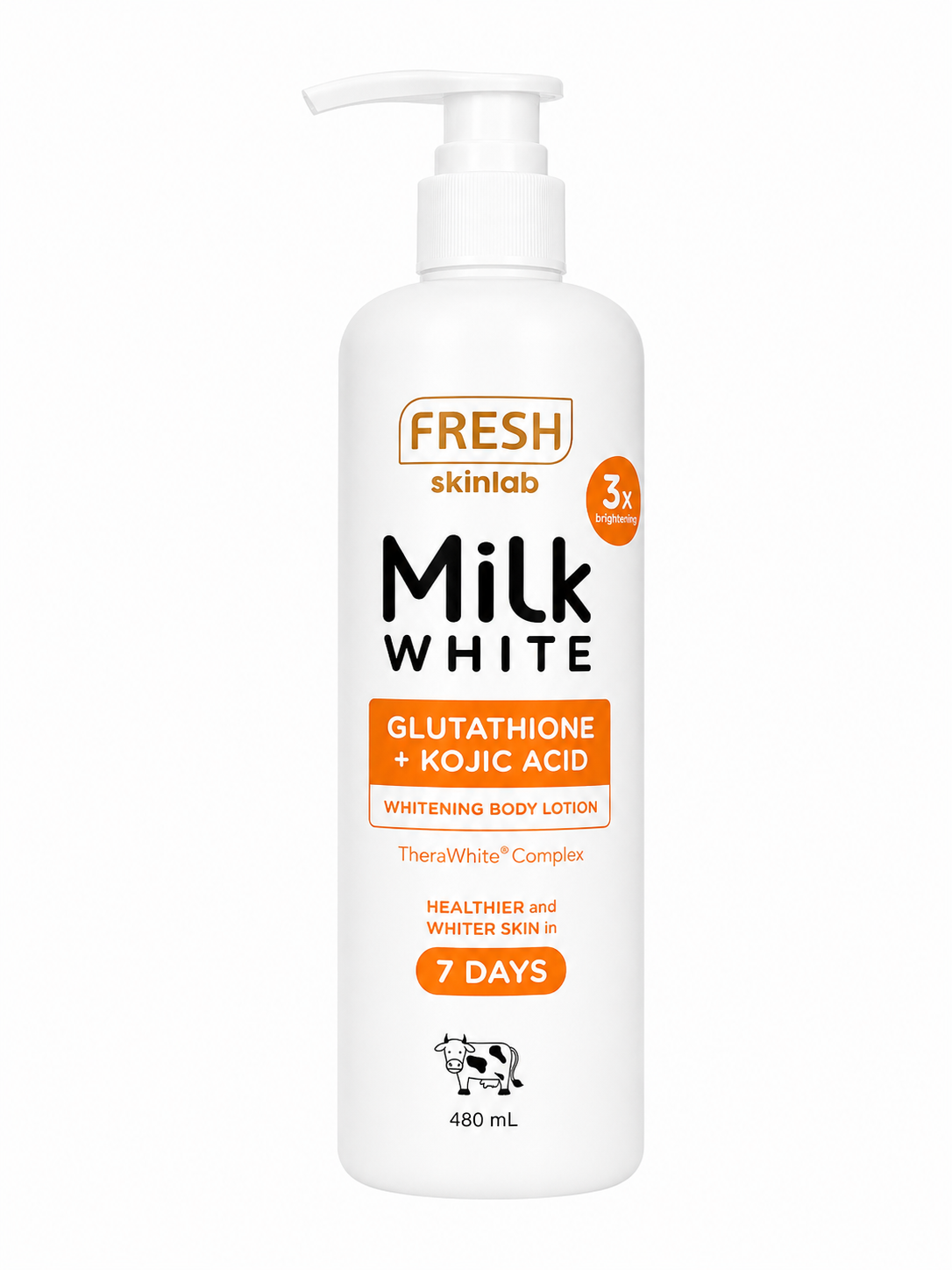 Fresh Milk White Glutathione + Kojic Acid (480ml)