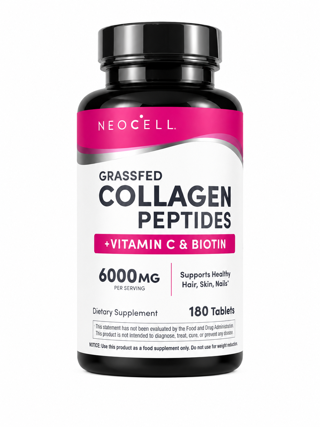 NEOCELL Collagen Peptides with Vitamin C and Biotin (180 Tablets)