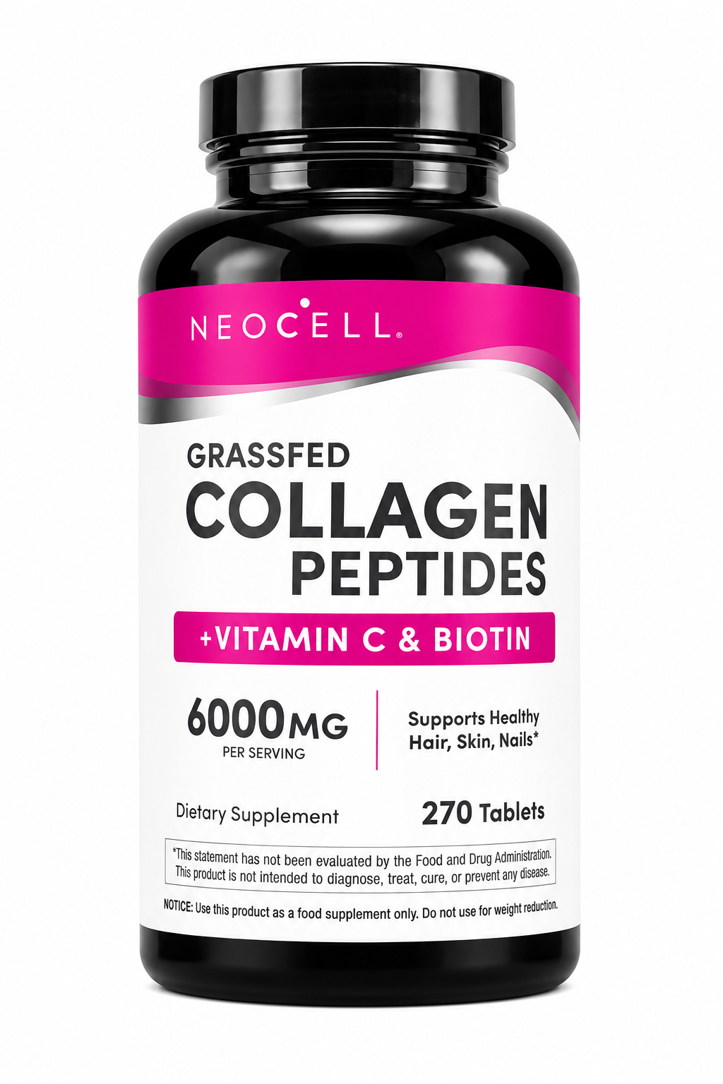 NEOCELL Collagen Peptides with Vitamin C and Biotin (270 Tablets)