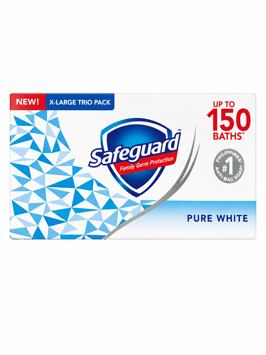 Safeguard Pure White Anti-Bacterial Soap (3 PCS.) (Philippines)
