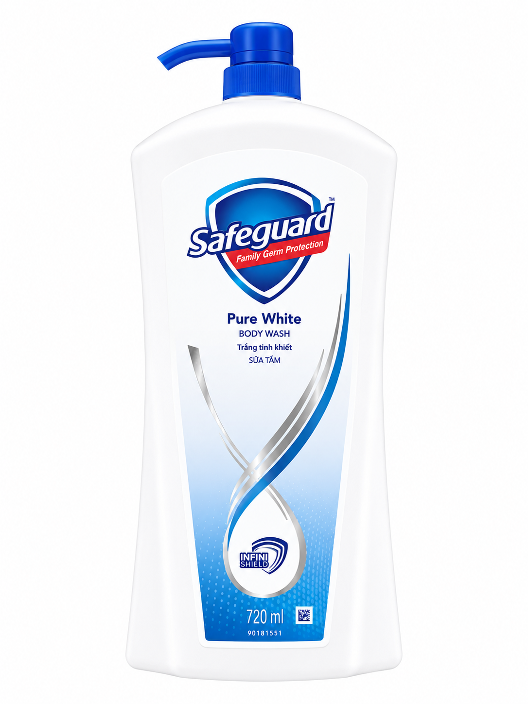 Safeguard Pure White Body Wash (720ml) (Philippines)