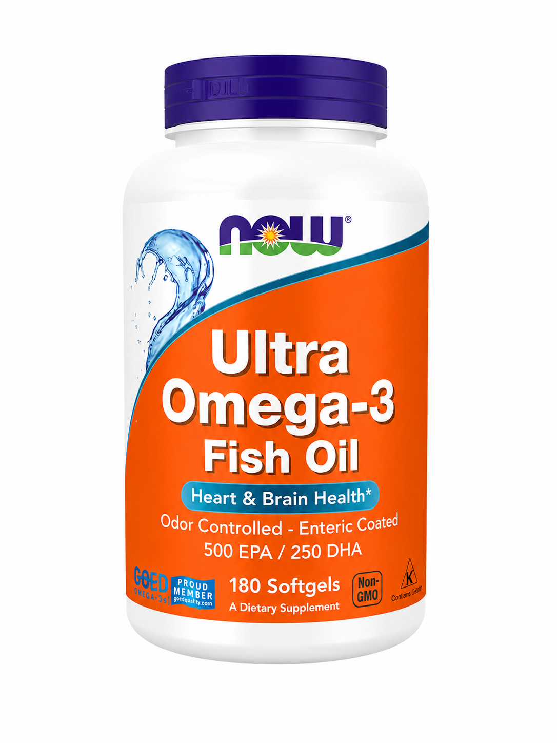 Ultra Omega-3 Fish Oil (500 EPA/250 DHA) 180 Softgels