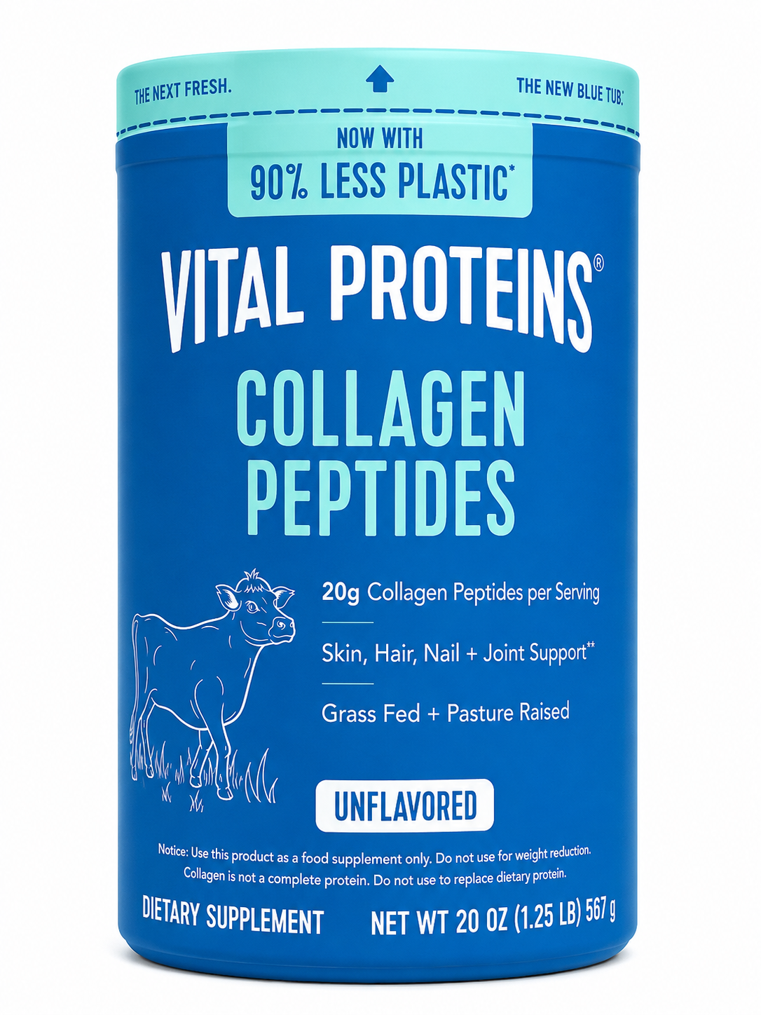 Vital Proteins Collagen Peptides Unflavored (20 oz., 567g)